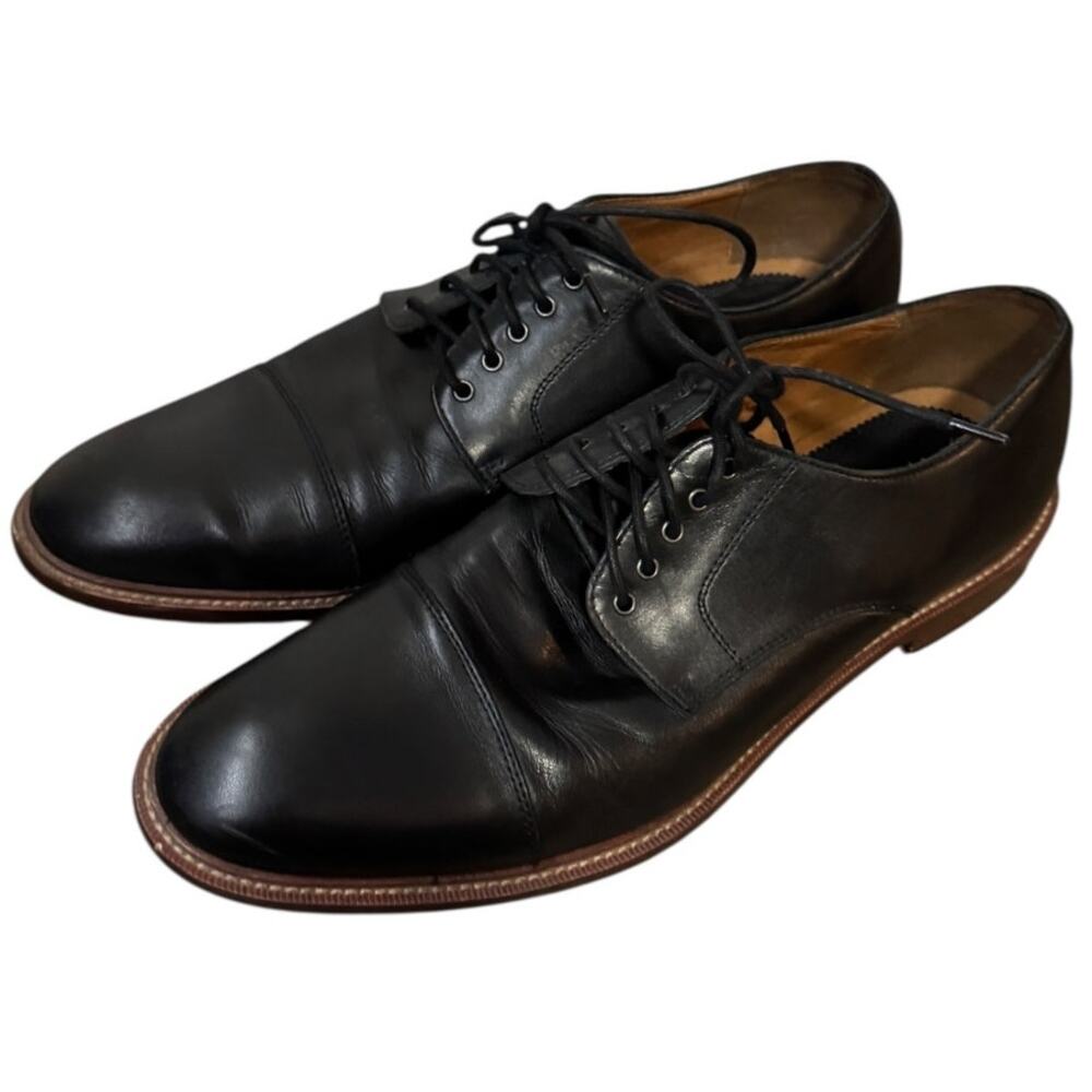 BLAKE MCCAY Black Leather Men's Oxford Dress Shoes SZ 10.5